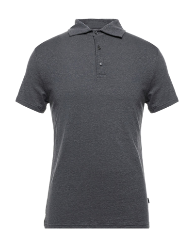 Shop 04651/a Trip In A Bag Man Polo Shirt Lead Size S Linen, Wool In Grey
