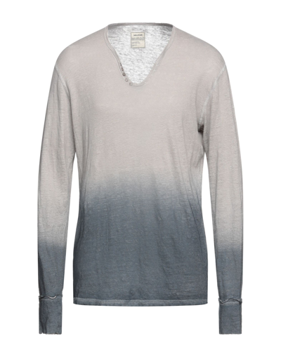 Shop Zadig & Voltaire Man T-shirt Grey Size Xl Linen