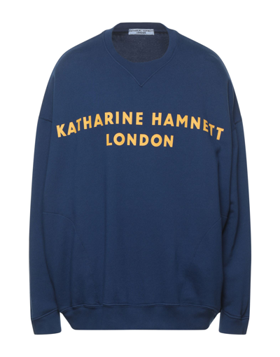 Shop Katharine Hamnett Sweatshirts In Dark Blue