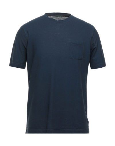 Shop Zanone T-shirts In Dark Blue