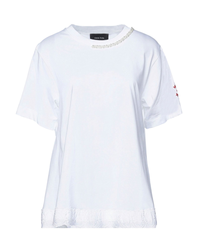 Shop Simone Rocha Woman T-shirt White Size M Supima