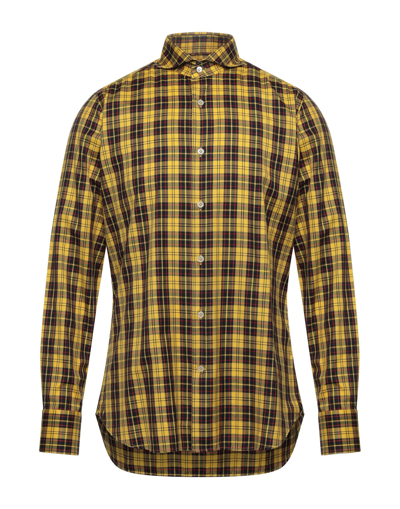 Shop Guglielminotti Shirts In Yellow