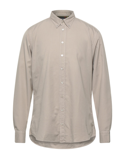 Shop Bastoncino Man Shirt Beige Size 16 Cotton