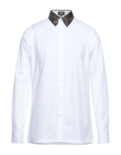 Shop Fendi Shirts In White