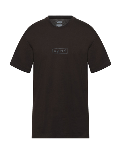 Shop Vans T-shirts In Dark Brown