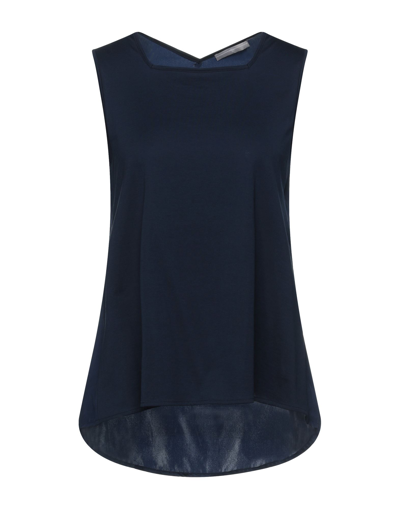 Shop High Woman Top Midnight Blue Size S Cotton, Silk