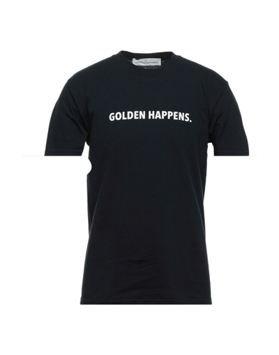 Shop Golden Goose Man T-shirt Midnight Blue Size Xs Cotton