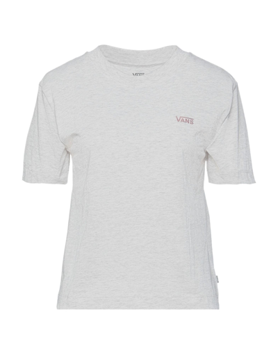 Shop Vans Woman T-shirt Grey Size L Cotton