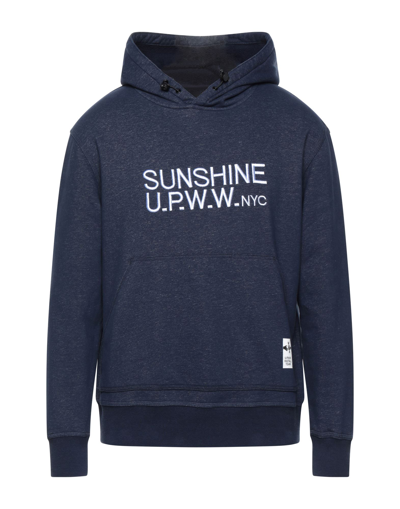 Shop Upww U. P.w. W. Man Sweatshirt Midnight Blue Size S Cotton