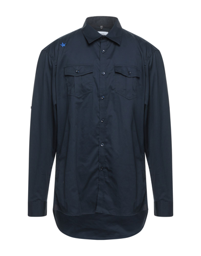 Shop The Editor Man Shirt Midnight Blue Size S Cotton