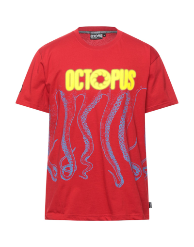 Shop Octopus Man T-shirt Red Size M Cotton