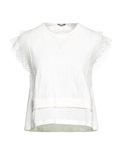 Shop High Woman T-shirt White Size M Nylon, Elastane