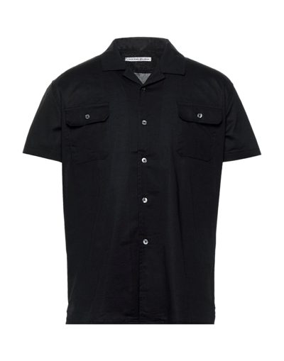 Shop Grey Daniele Alessandrini Man Shirt Black Size 15 ¾ Cotton, Elastane