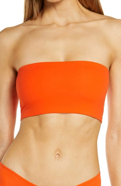Shop Skims Fits Everybody Bandeau Bralette In Fire
