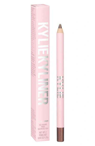 Shop Kylie Cosmetics Gel Eye Pencil In Silver Taupe