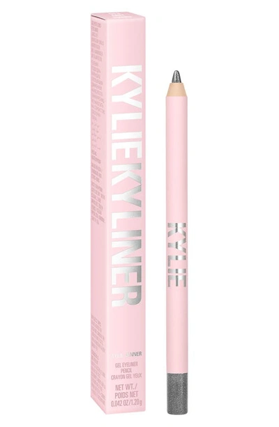 Shop Kylie Cosmetics Gel Eye Pencil In Bright Silver
