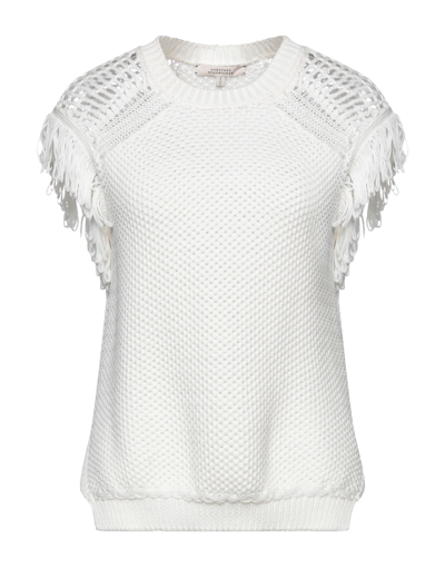 Shop Dorothee Schumacher Woman Sweater White Size 3 Cotton, Polyamide, Elastane