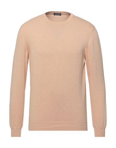 Shop Drumohr Man Sweater Blush Size 46 Cotton In Pink