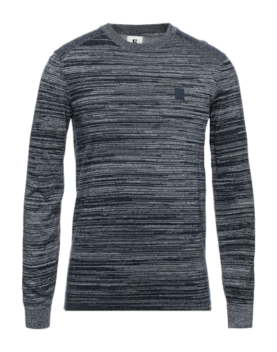 Shop Garcia Man Sweater Midnight Blue Size Xxl Cotton, Viscose