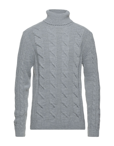 Shop Family First Milano Man Turtleneck Light Grey Size Xxl Wool, Polyamide, Acrylic
