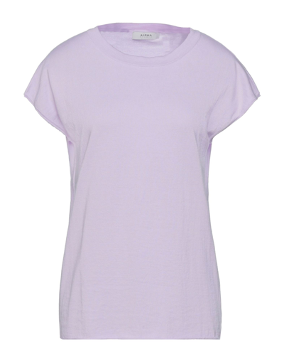 Shop Alpha Studio Woman Sweater Light Purple Size 8 Cotton