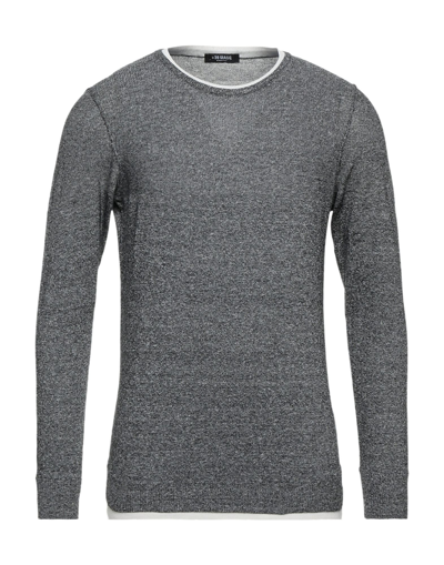 Shop +39 Masq Man Sweater Black Size Xl Linen, Cotton
