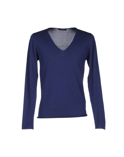 Shop Daniele Alessandrini Homme Sweaters In Slate Blue