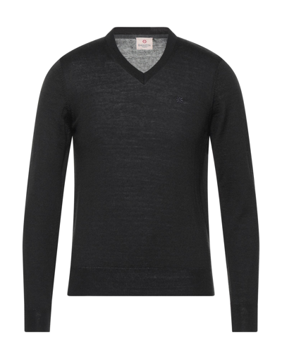 Shop Bagutta Man Sweater Black Size L Merino Wool, Acrylic