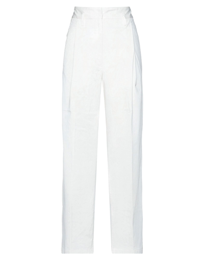 Shop Brag-wette Woman Pants White Size 4 Cotton, Elastane