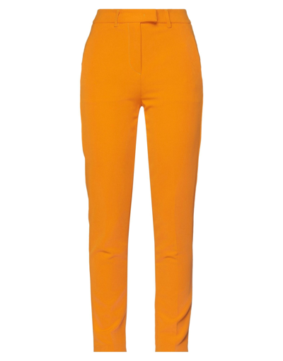 Shop Dondup Woman Pants Orange Size 26 Polyester, Elastane