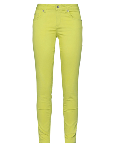 Shop Liu •jo Woman Jeans Acid Green Size 25w-30l Cotton, Polyester, Elastane