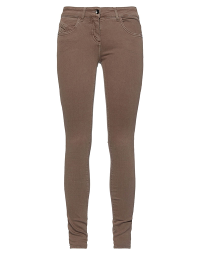 Shop Pepe Jeans Woman Jeans Brown Size 30 Cotton, Polyester, Elastane