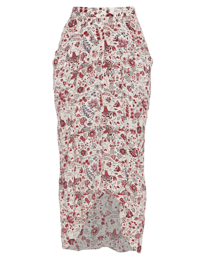 Shop Isabel Marant Woman Maxi Skirt Ivory Size 10 Silk
