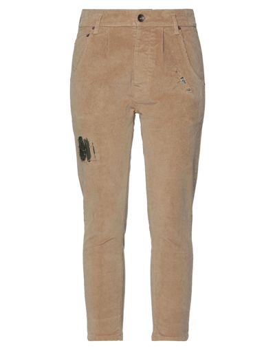 Shop Novemb3r Woman Pants Camel Size 31 Cotton, Polyester In Beige