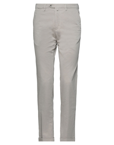 Shop B Settecento Man Pants Dove Grey Size 31 Cotton, Elastane