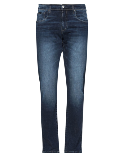 Shop Armani Exchange Man Jeans Blue Size 30 Cotton, Elastane