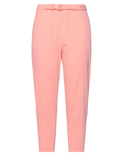 Shop Ottod'ame Woman Pants Salmon Pink Size 6 Cotton, Elastane