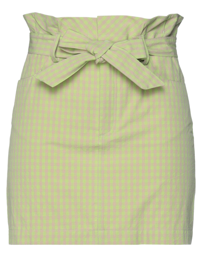 Shop Attic And Barn Woman Mini Skirt Green Size 8 Cotton