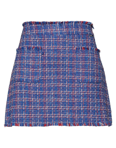 Shop Liu •jo Mini Skirts In Blue