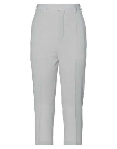 Shop Rick Owens Woman Pants Light Grey Size 6 Virgin Wool, Viscose