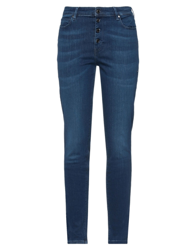 Shop Guess Woman Jeans Blue Size Xs Cotton, Lyocell, Elastomultiester, Elastane