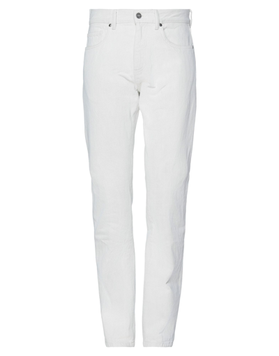 Shop Ermenegildo Zegna Zegna Man Denim Pants White Size 36 Cotton