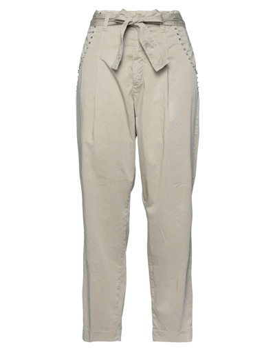 Shop Mason's Woman Pants Beige Size 10 Cotton, Elastane