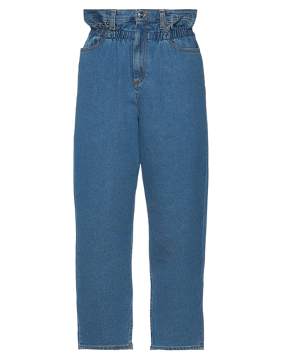 Shop Care Label Woman Jeans Blue Size 29 Cotton, Elastane