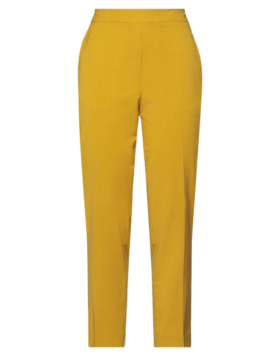 Shop Momoní Woman Pants Ocher Size 6 Viscose, Virgin Wool, Elastane In Yellow