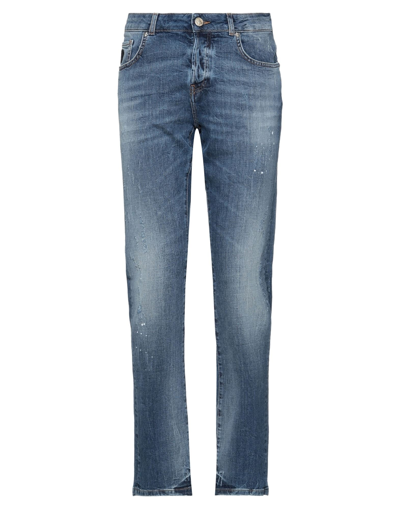 Shop John Richmond Man Jeans Blue Size 33 Cotton, Elastane