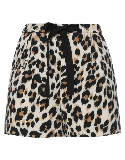Shop Boutique Moschino Woman Shorts & Bermuda Shorts Beige Size 6 Polyester, Elastane