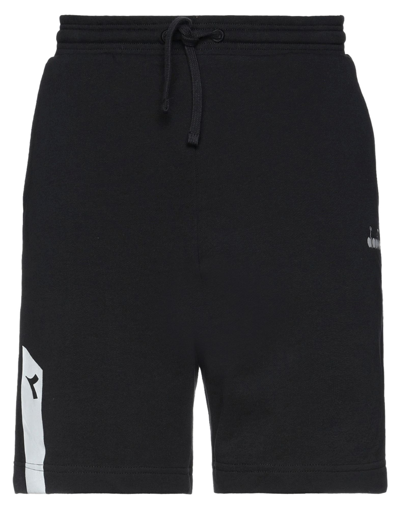 Shop Diadora Man Shorts & Bermuda Shorts Black Size M Cotton