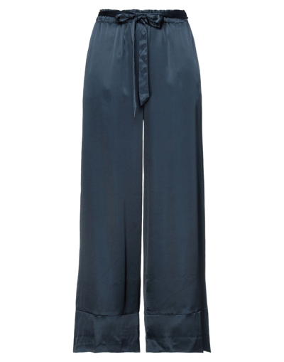 Shop Sosue Pants In Dark Blue
