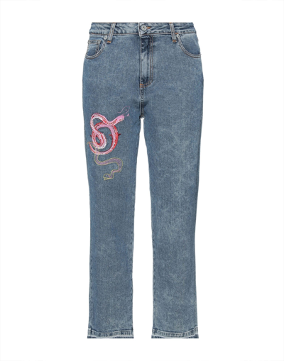 Shop Ottod'ame Woman Jeans Blue Size 28 Cotton